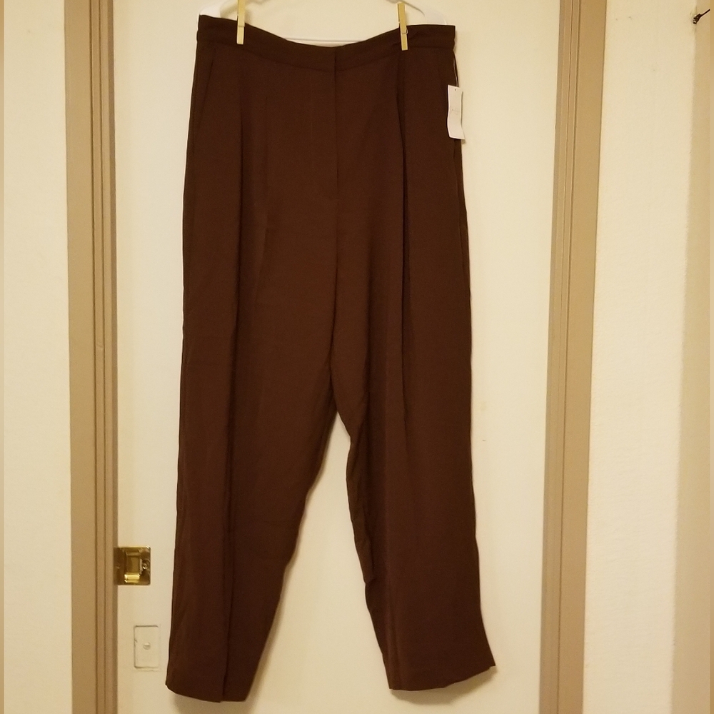 NWT Jessica Simpson brown Ibiza trousers size 16